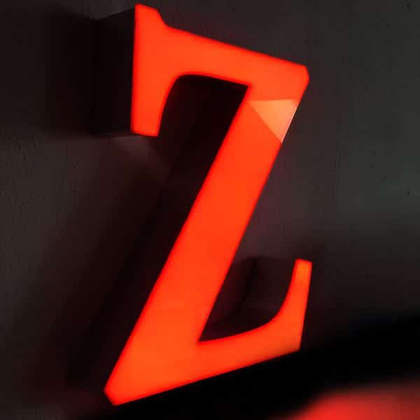 3D LED Einzelbuchstabe Leuchtbuchstaben 50 cm Höhe Made in Germany 